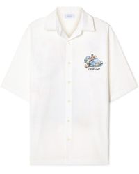 Off-White c/o Virgil Abloh - Fresco Arrow Bowling Shirt - Lyst