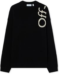 Off-White c/o Virgil Abloh - Vertical Bookish Crewneck Sweater - Lyst