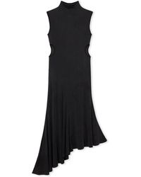 Off-White c/o Virgil Abloh - Cupro Rib Meteor Asymmetric Dress - Lyst