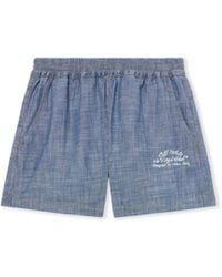 Off-White c/o Virgil Abloh - Chambray Denim Pajama Shorts - Lyst