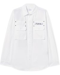 Off-White c/o Virgil Abloh - Type Arrow Poplin Overshirt - Lyst
