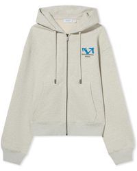 Off-White c/o Virgil Abloh - Half Arrow Regular Zip Hoodie - Lyst