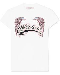 Off-White c/o Virgil Abloh - Swarovski Double Eagle Slim T-Shirt - Lyst