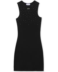 Off-White c/o Virgil Abloh - Ow X Swarovski Ribbed Rowing Dress - Lyst
