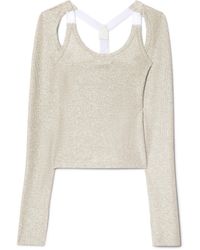 Off-White c/o Virgil Abloh - Lurex Backless Top - Lyst