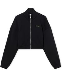 Off-White c/o Virgil Abloh - Arrow Leaves Zip Up Sweatshirt - Lyst