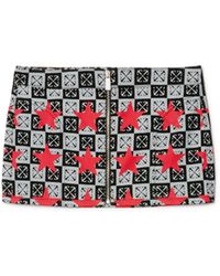 Off-White c/o Virgil Abloh - Printed Star Denim Skirt - Lyst