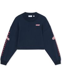 Off-White c/o Virgil Abloh - Logo Patch Star Cropped Sweatshirt - Lyst
