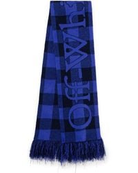 Off-White c/o Virgil Abloh - Bookish Check Scarf - Lyst