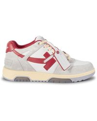 Off-White c/o Virgil Abloh - SNEAKERS OUT OF OFFICE GRIGIO CHIARO/ROSSO - Lyst