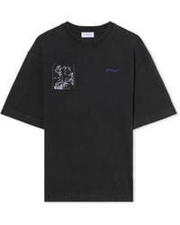 Off-White c/o Virgil Abloh - Faded Painting Skate Logo T-Shirt - Lyst