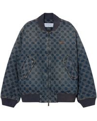 Off-White c/o Virgil Abloh - Arrow Monogram Denim Bomber Jacket - Lyst