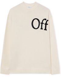 Off-White c/o Virgil Abloh - Bookish Shared Knit Crewneck - Lyst