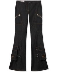 Off-White c/o Virgil Abloh - Denim Pocket Belt Flare Pants - Lyst