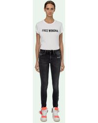 Off-White c/o Virgil Abloh Skinny Jeans - Zwart