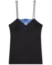 Off-White c/o Virgil Abloh - Satin Lace Slip Camisole - Lyst