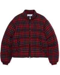 Off-White c/o Virgil Abloh - Spray Arrow Check Flannel Down Jacket - Lyst