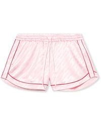 Off-White c/o Virgil Abloh - Jacquard Satin Pajama Shorts - Lyst