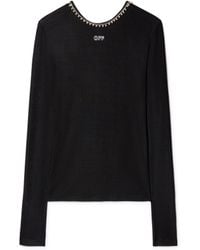 Off-White c/o Virgil Abloh - Light Rib Emb 20S L/S Top - Lyst