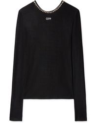Off-White c/o Virgil Abloh - Light Rib Emb 20S L/S Top - Lyst