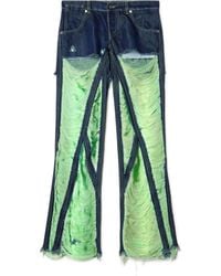 Off-White c/o Virgil Abloh - Shredded Denim Pants - Lyst