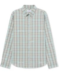 Off-White c/o Virgil Abloh - Marker Check Flannel Regular Shirt - Lyst
