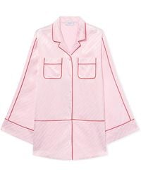 Off-White c/o Virgil Abloh - Jacquard Off- Satin New Roxy Pajama Dress - Lyst