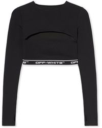 Off-White c/o Virgil Abloh - Logoband Cut Out Top - Lyst