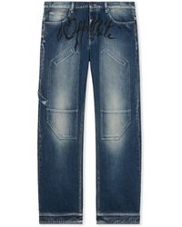 Off-White c/o Virgil Abloh - Cherry Diagonal Twist Stack Jeans - Lyst