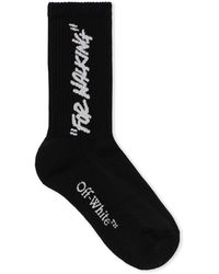 Off-White c/o Virgil Abloh - Quote Mid Calf Socks - Lyst