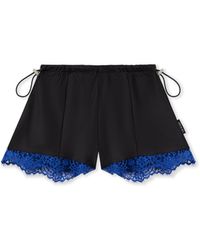 Off-White c/o Virgil Abloh - Satin Lace Slip Shorts - Lyst