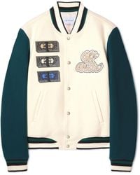 Off-White c/o Virgil Abloh - Cash Wool Varsity Jacket - Lyst