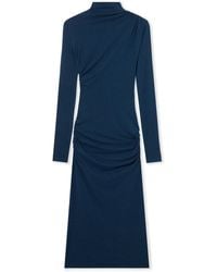 Off-White c/o Virgil Abloh - Draped Turtleneck Midi Dress - Lyst
