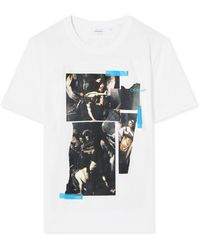 Off-White c/o Virgil Abloh - Tape Mercy Regular T-Shirt - Lyst