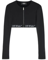 Off-White c/o Virgil Abloh - Cropped Top With Logoed Band - Lyst