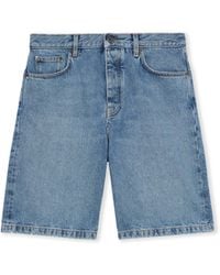 Off-White c/o Virgil Abloh - Half Arrow Denim Shorts - Lyst