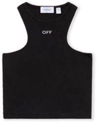 Off-White c/o Virgil Abloh - Off Stamp Rib Rowing Top - Lyst