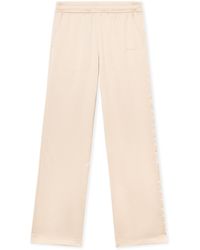 Off-White c/o Virgil Abloh - Diagonals Lace Satin Track Pants - Lyst