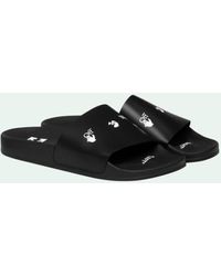Off-White c/o Virgil Abloh Slippers Met Logoprint - Zwart