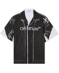 Off-White c/o Virgil Abloh - Negative Big Bookish Bowling Shirt - Lyst