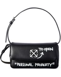 Off-White c/o Virgil Abloh - Jitney 0.7 Schwarze Schultertasche - Lyst