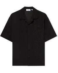 Off-White c/o Virgil Abloh - Handstyle Logo Organza Bowling Shirt - Lyst