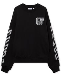 Off-White c/o Virgil Abloh - Motion Arrow Skate Crewneck Sweatshirt - Lyst