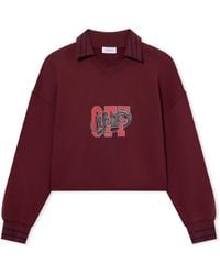 Off-White c/o Virgil Abloh - Off College Crop Polo Crewneck - Lyst