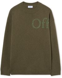 Off-White c/o Virgil Abloh - Bookish Shared Knit Crewneck - Lyst