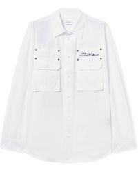 Off-White c/o Virgil Abloh - Type Arrow Poplin Overshirt - Lyst