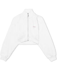Off-White c/o Virgil Abloh - Water Arrow Crop Zip-Up Jacket - Lyst