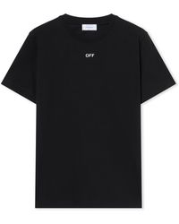 Off-White c/o Virgil Abloh - Newspaper Arrow Slim Logo Tee - Lyst