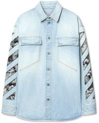 Off-White c/o Virgil Abloh - Fresco Diag Arr Den Milit Shi - Lyst