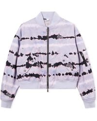 Off-White c/o Virgil Abloh - All-Over Tie-Dye Cropped Bomber - Lyst
